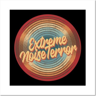 Extreme Noise Terror Vintage Circle Posters and Art